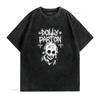 NEW EDITION T SHIRT Metal Dolly Parton Classic Cool Art Black Gothic vintage Washed homme Casual Unisex Top For Everyday Wear