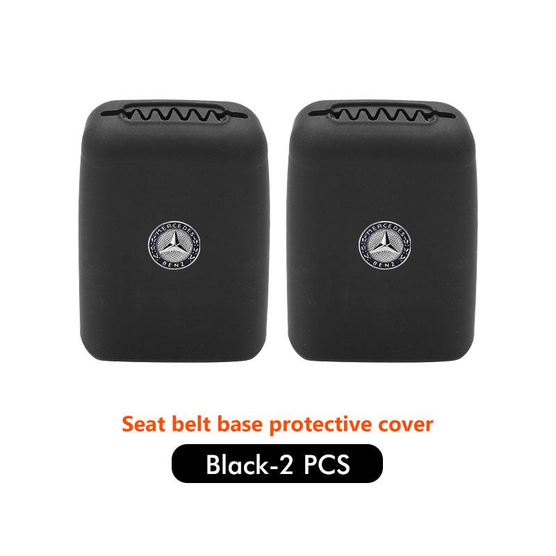CQN1 For Benz Car Seat Belt Buckle Cover Anti-Scratch Protector Clip Car Accessories Interior W202 W212 W126 W140 W168 W177 CLS GLE