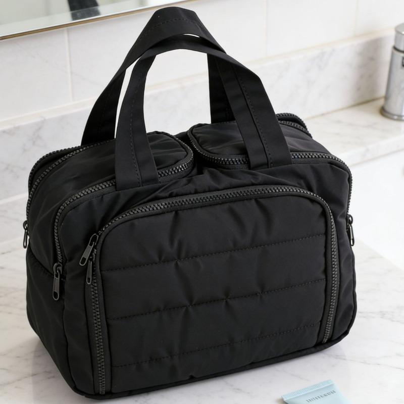1 шт. Большая вместительная косметичка Портативная для путешествий и улицы Сумка для туалетных принадлежностей Многофункциональный органайзер для косметики