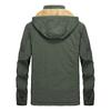 New Autumn and Winter Men's Clothing Fleece Thickened Hooded Jacket Men's Multi-pocket Removable Hat Jacket