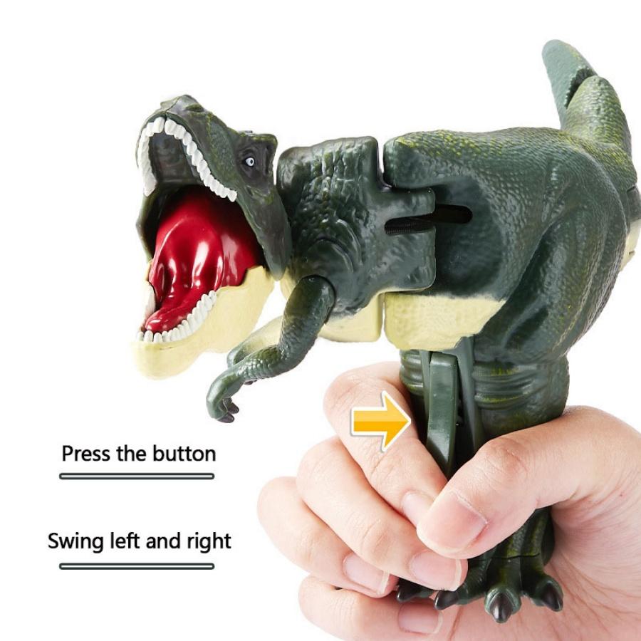 Электронный динозавр Тираннозавр T-Rex, нажимается, рычит, трясет головой и издает звуковые эффекты, интерактивный подарок для детей