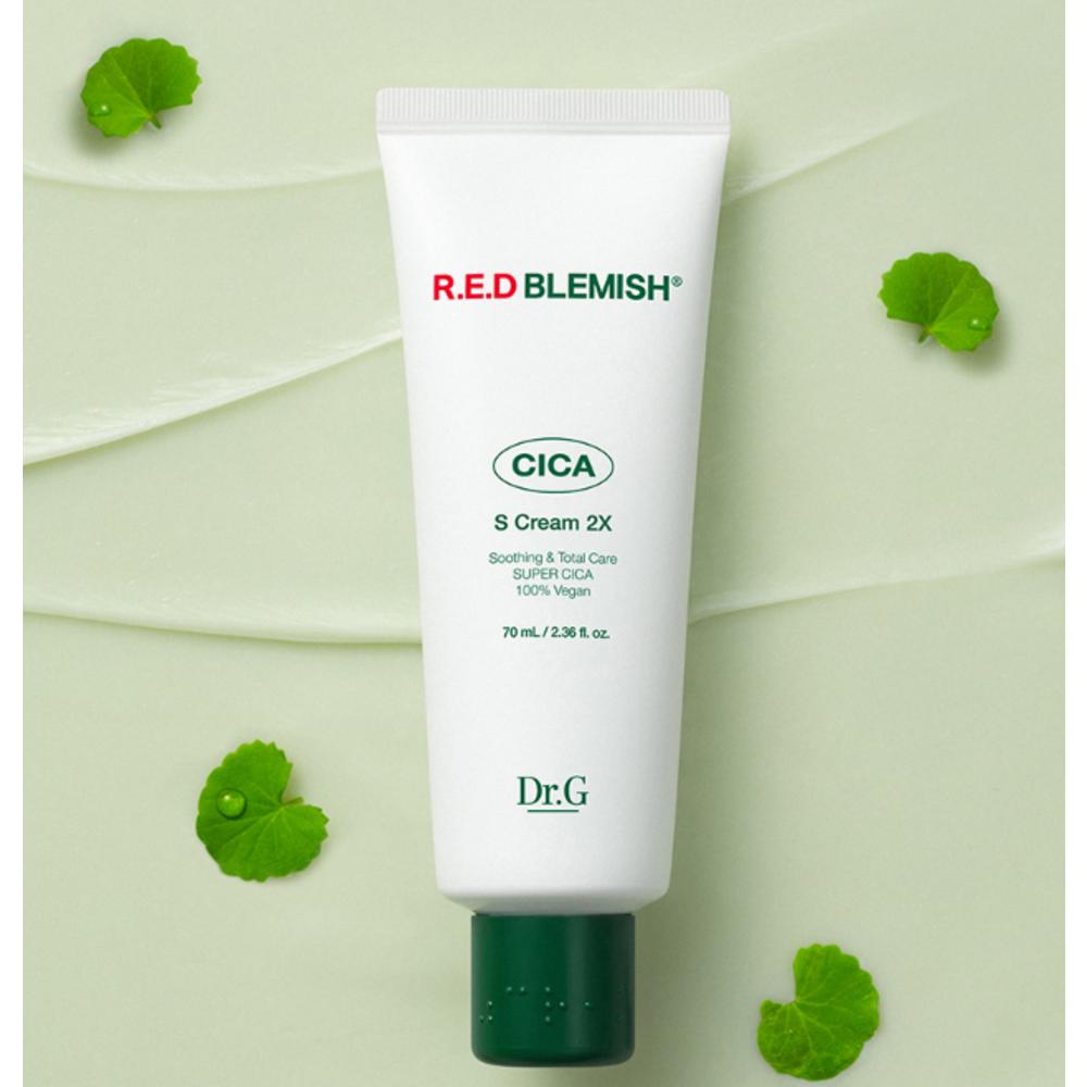 Dr.G Веганский красный Cica S крем от несовершенств 2X, 70 мл, 4 шт.