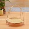 1Pcs 1/2/3 Layer Bamboo Woven Basket Fruit Food Vegetable Standing Tray New Storage Basket