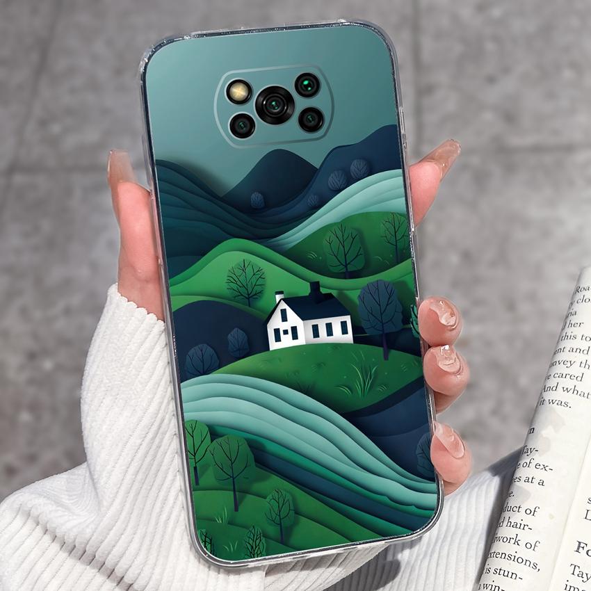 Прозрачный чехол для телефона Xiaomi Poco X3 X4 NFC X5 X6 X7 Pro F3 F4 GT F5 Мягкий ТПУ чехол Ретро узоры карманных часов Ударопрочный чехол для Xiaomi Накладка Capa