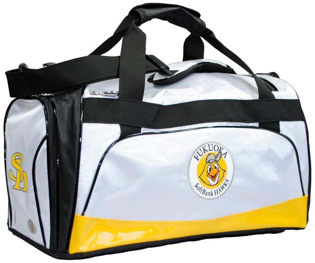 Lezax Fukuoka SoftBank Hawks Boston Bag White SBBB-2445