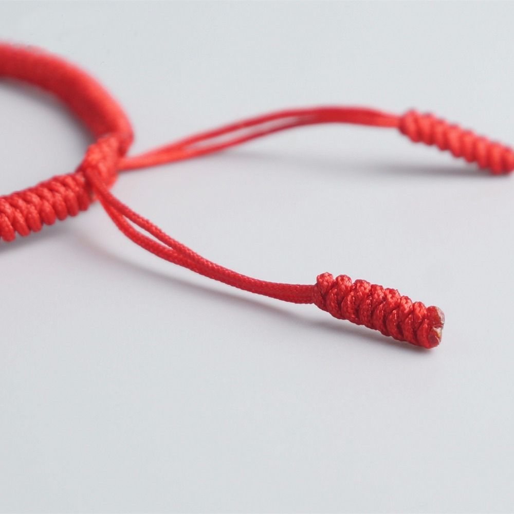 1 шт./3 шт. Модный плетеный браслет, красная веревка, тибетские буддийские узлы
