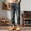Мужские осенние джинсы большого размера в коровьем стиле, мужские джинсы скинни O-версии в стиле ретро
