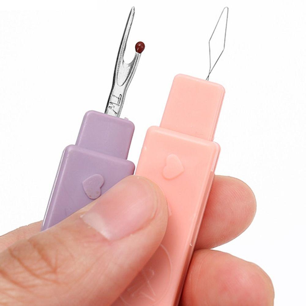 Пластиковая ручка для удаления ниток 2 в 1 Распарыватель швов Бытовой швейный вспарыватель швов