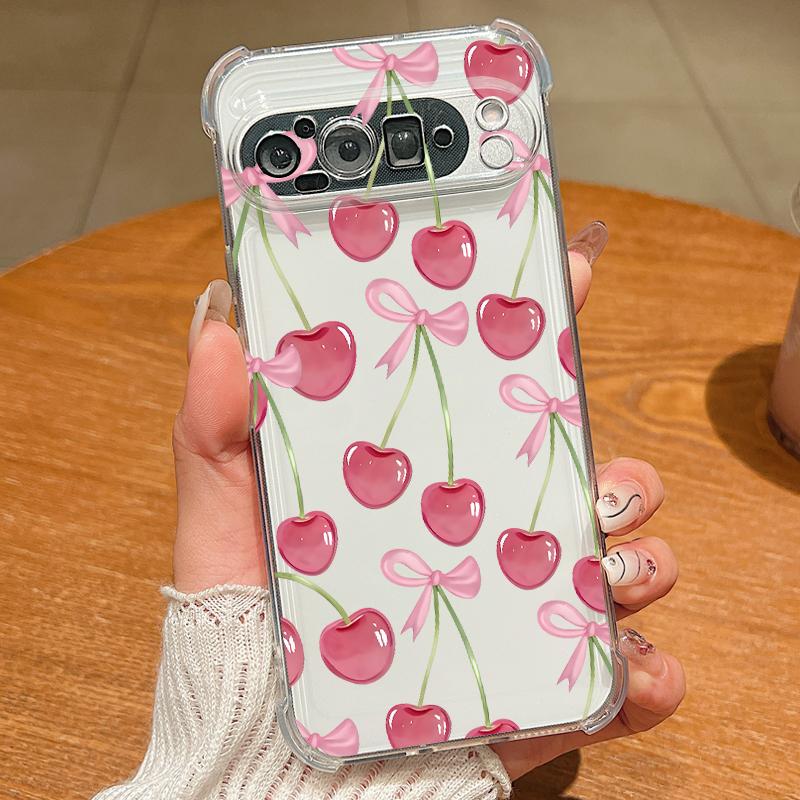 Lemon Pattern Clear TPU Phone Case For Google Pixel 9 Pro Pixel 9 Pro XL Soft Silicone Transparent Cover For Google Pixel 9A