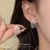 Серьги-гвоздики Cuiyan из серебра S925 с кисточками-фейерверками - Корейский стиль, Женская мода, Коллекция 2025