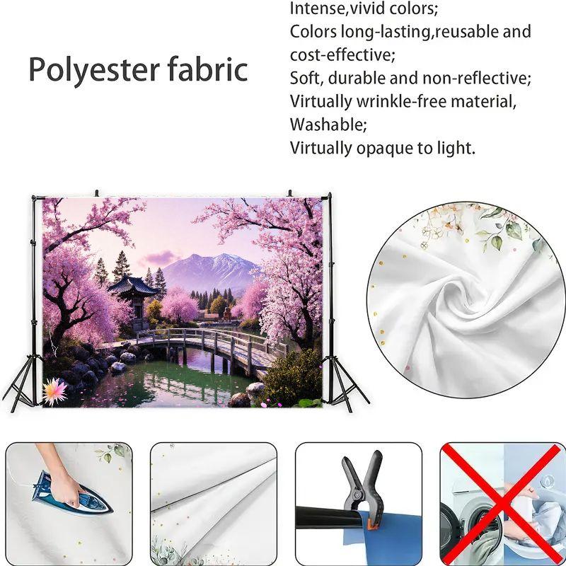 2D plane, 1 piece of serene green water background fabric, suitable for tea houses, study rooms and Japanese style settings