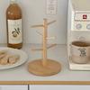 6 Hooks Coffee Cup Holder Wooden Coffee Mug Rack New Mug Holder Tree  Countertop Decor