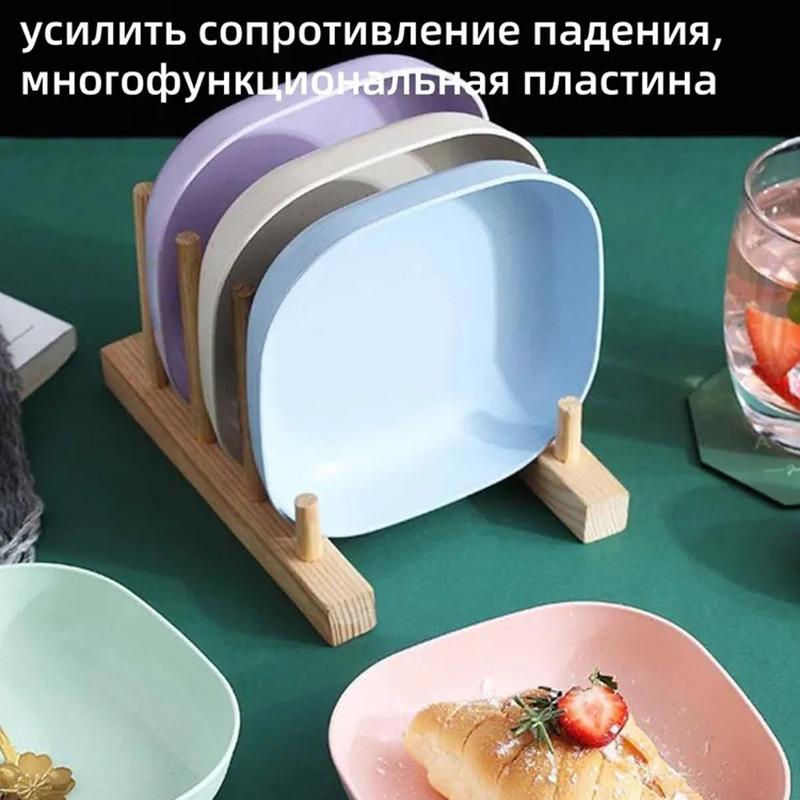 Креативные пластиковые сервировочные блюда в форме кости для домашнего использования (Случайные цвета 10 штук в упаковке)