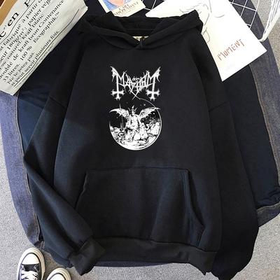 Толстовки Mayhem Deathcrush Тяжелые Унисекс Свитшоты Одежда для Спортивного Костюма Унисекс Уличная Одежда Харадзюку Обычная Посадка Пуловеры