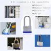 Reinforced Heavy Duty keyed Padlock Long Padlock Weatherproof Laminated Padlock for Garden Shed Garage, Fence, Storage Units, Outdoor Indoor Use