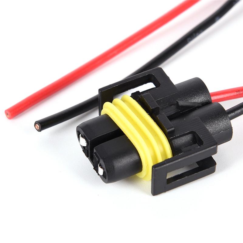 New 2Pcs H8/H9/H11 Wiring Harness Socket Car Wire Connector Cable Plug Adapter for Foglight Head Light Lamp Bulb Light