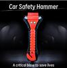 Car Emergency Escape Window Breaker with Reflective Tape and Seat Belt Cutting Hammer, Multifunctional Hammer, Red,Yellow, Pink