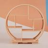 Yousheng Miniature Display Shelf Chinese Style Furniture Round Decorative Shelf Ornament for 1:12 Dollhouse Miniature Model