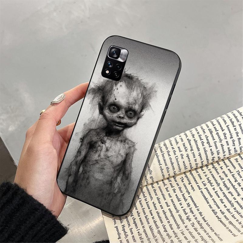 Чехол для телефона для Xiaomi Poco C71 15T 14T Pro Redmi note 15 14 14 13 Pro Redmi A5 15C 13C ужасы Призрачная Девушка Искусство