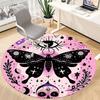 1pc Celestial Butterfly Carpet, Round Non Slip Durable Large Size Office Carpet, Suitable for Office