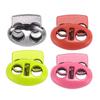30pcs Metal Cord Lock End Toggle Double Hole Spring Stopper Fastener Slider Toggles End for Drawstri