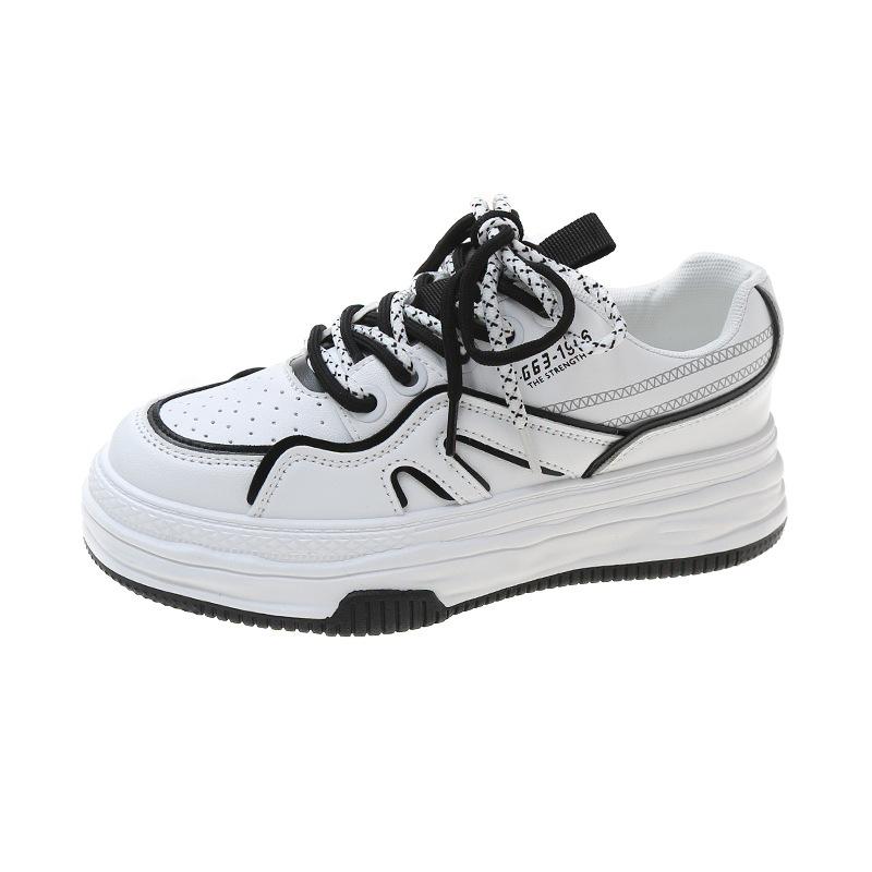 Маленькие белые туфли женские весна и осень новые на платформе повседневные спортивные кеды папины кеды студенческие одиночные туфли