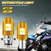 Мотоциклетные H6 BA20D H4 светодиодные фары лампы фар двухцветные белые и желтые светодиодные лампы 12 В запчасти для мотоциклов