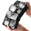 Xuptor Silicone Ice Cube Tray with Lid, Holds 1 Large Ice Cube, Square Ice, Perfect for Home Drinking, Whiskey, and More