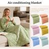 Прохладное стеганое дышащее тонкое одеяло, прохладное одеяло для людей, которым жарко во сне, приятное к коже базовое двустороннее одеяло для сна, летнее одеяло для дивана, кровати, софы