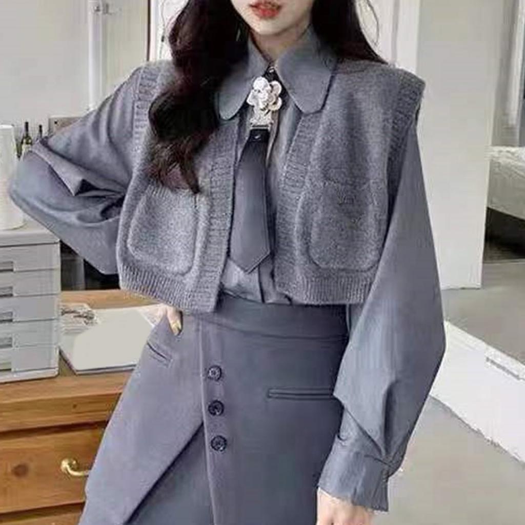 Uniform Black Ties For Janpanese JK Uniform Cosplay Accessory Neckwear Jk Seifuku Cute Anime Necktie with Pearls