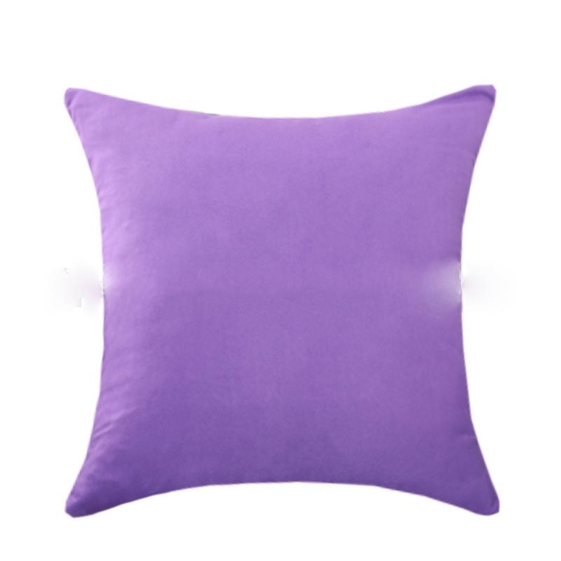 Pillow Cushion Cover Pure Candy Color Household Goods Cover Suede Pillow Nordic Style