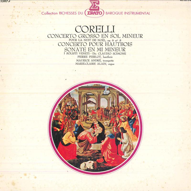 LP-пластинка КЛАУДИО СИМОНЕ, I SOLISTI VENETI - Корелли: Concerto Grosso соль минор RE1073RE COLUMBIA 1973 Япония Классика Б/У