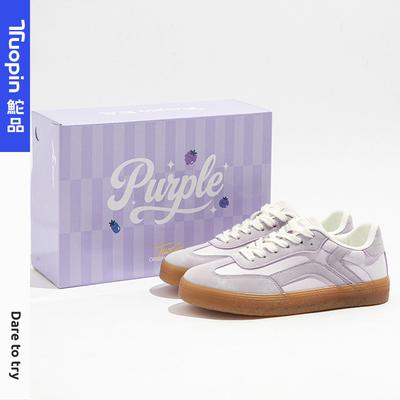 Ботинки цвета таро для женщин, летние новые ретро легкие кеды для скейтборда, универсальные повседневные кроссовки для бега