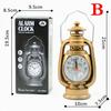 Vintage Alarm Clock Retro Oil Lamp Alarm Clock Watch Table Kerosene Light Clock Living Room Decor Ar