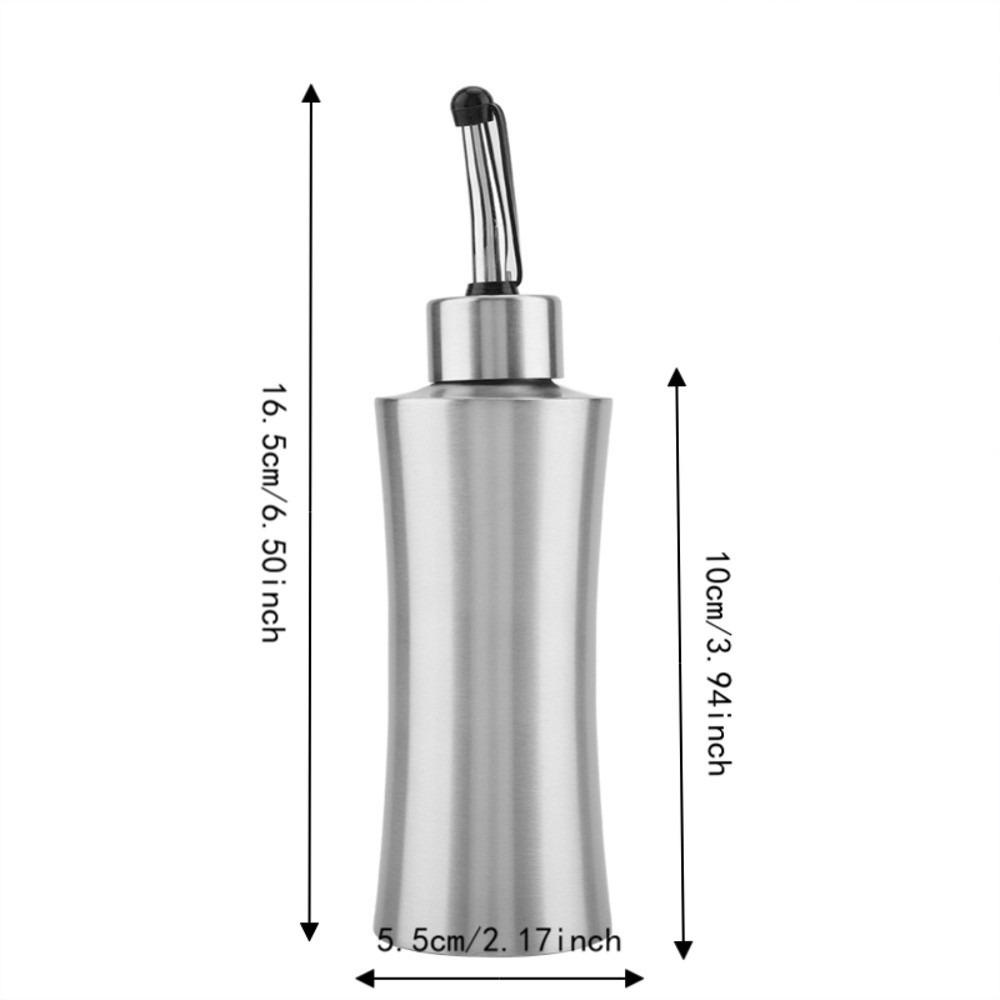 304 Stainless Steel Oil Dispenser Bottle 250ml/550ml Oil Storage Container Soy Sauce Dispensing