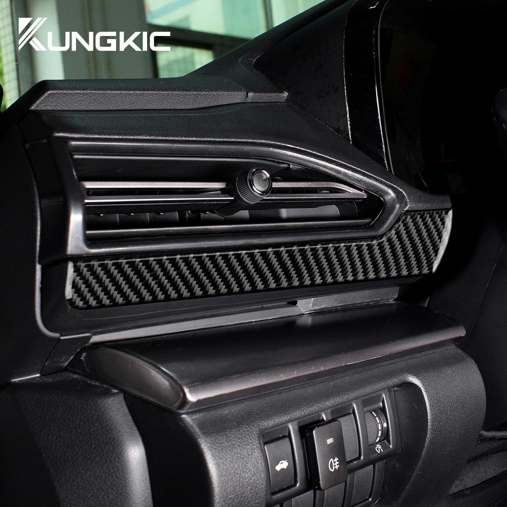 Real Soft Carbon Fiber Sticker For Subaru WRX/WRX STI 2022 2023 2024 Driver Side Air Outlet Interior Trim RHD LHD Accessories
