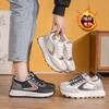 Флисовая толстая подошва, увеличивающая рост, вафельная обувь для девушек и студентов, универсальная обувь для катания на доске, нескользящая спортивная повседневная обувь, обувь для папы
