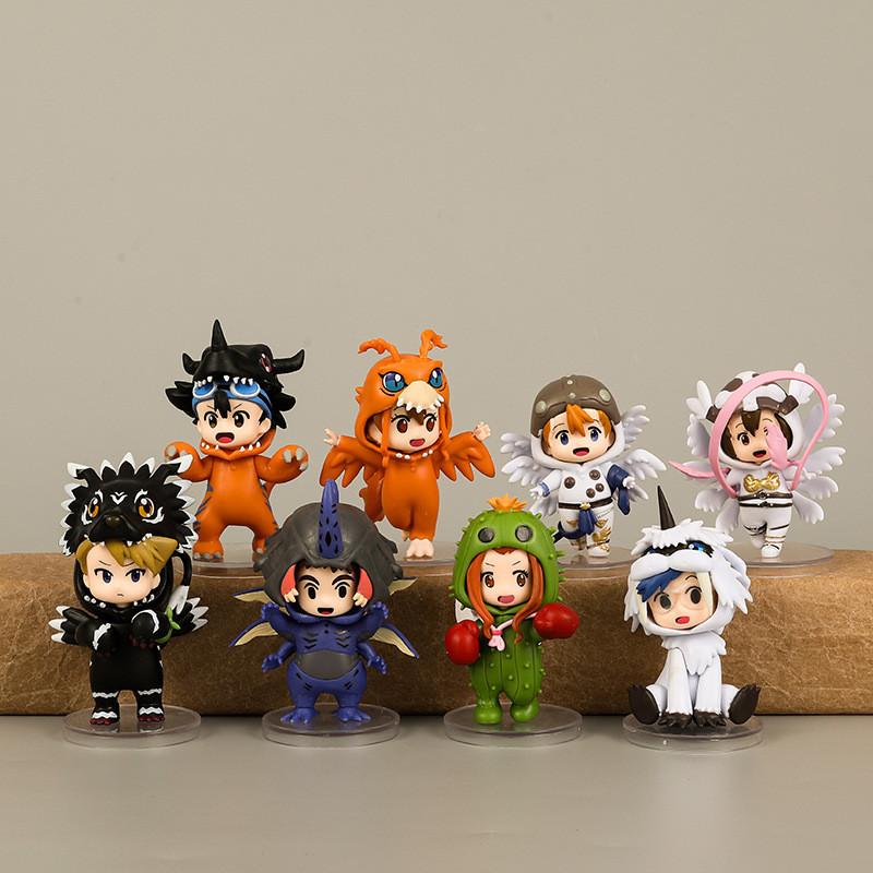 Изысканные ПВХ Аниме Фигурки Digimon Taichi Yamato Sora Koushiro Mimi Коллекционный Набор