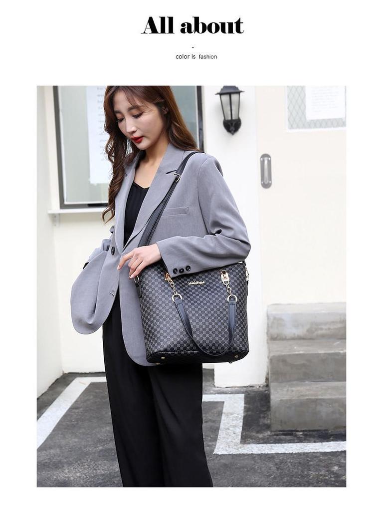 Женский многосекционный набор сумок через плечо для мамы и ребенка большой вместимости с популярным принтом