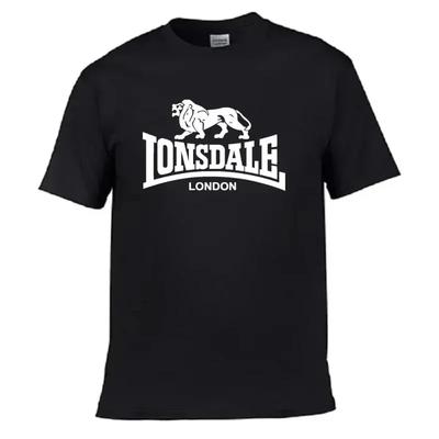 ЖЕНСКАЯ футболка Lion Lonsdale с принтом, с коротким рукавом, летняя, свободная и удобная, уличная одежда, футболка ЖЕНСКАЯ одежда