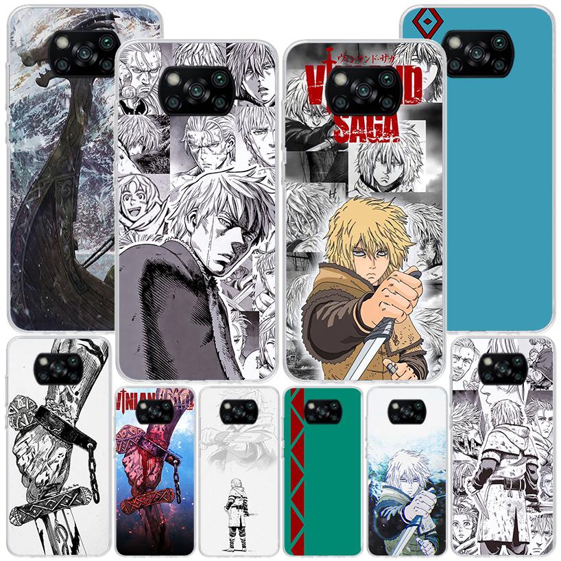 Vinland Saga Phone Case For Xiaomi Poco X7 X6 X5 Pro F7 Ultra Redmi 15C 15 13C 13 12C 12 10 10A 10C 9 9A 9C 9T Cover Poco X7 X6