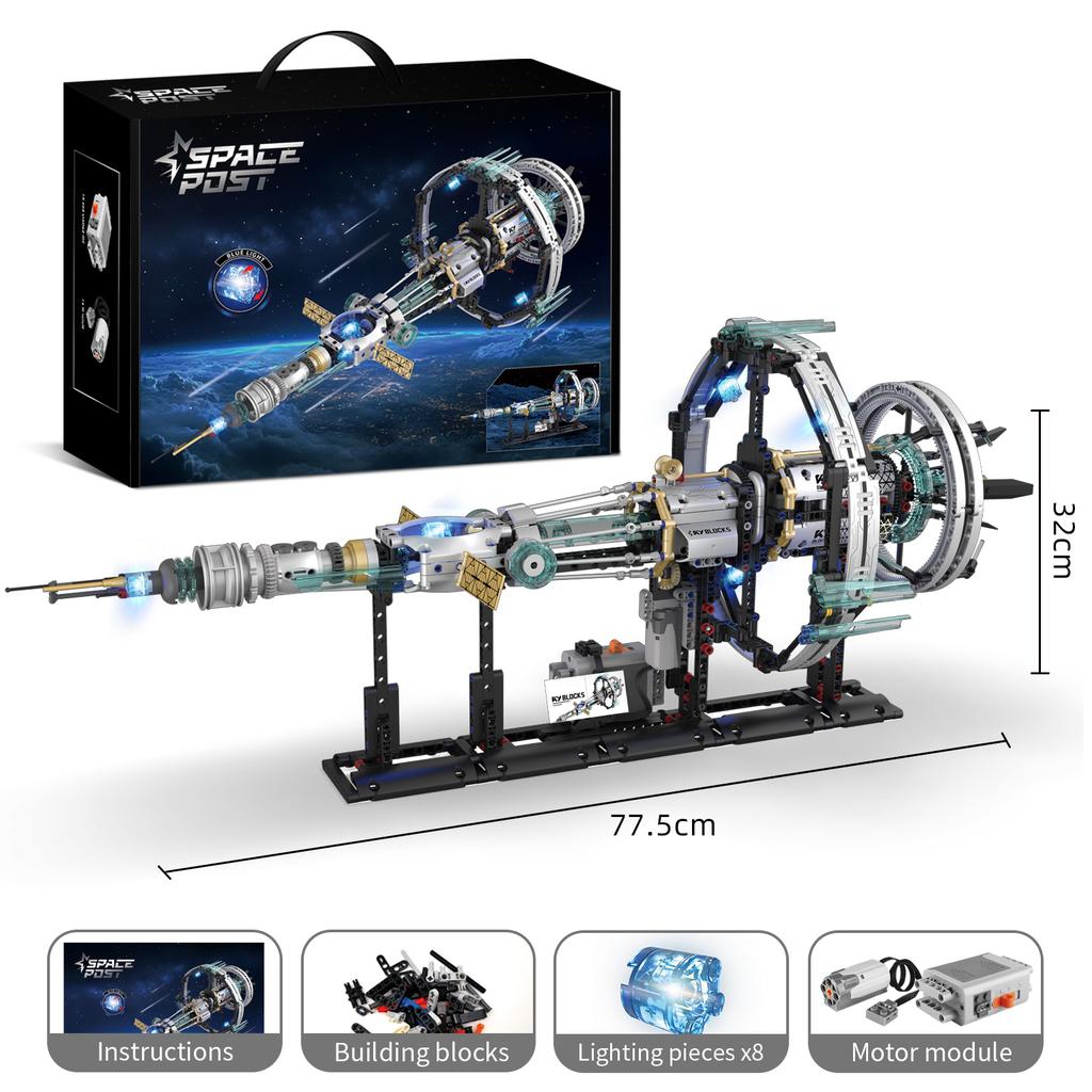 K96121 Orion Space Station Building Blocks, Diy Aerospace Model Assembly Toy For Kids, Creative Gift, Desk & Home Dcor Ornament