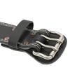 Gym Standard Training Leather Belt for Beginners To Advanced Stabilizes Trunk Abdominal Pressure and Prevents Squat Deadlift G3368 BK Gold's (GOLD'S