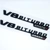 Боковой шильдик на крыло автомобиля V8 Biturbo 4matic Для Mercedes C63S W205 E63S W213 S63 W222 GLC63S X253 GLE63S W167 Аксессуары AMG