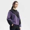 Fila Серия Фитнес Модный Удобный Повседневный Спортивный Худи с Цветными Блоками Свободного Кроя Женские толстовки Фиолетовый A11W541212FPU