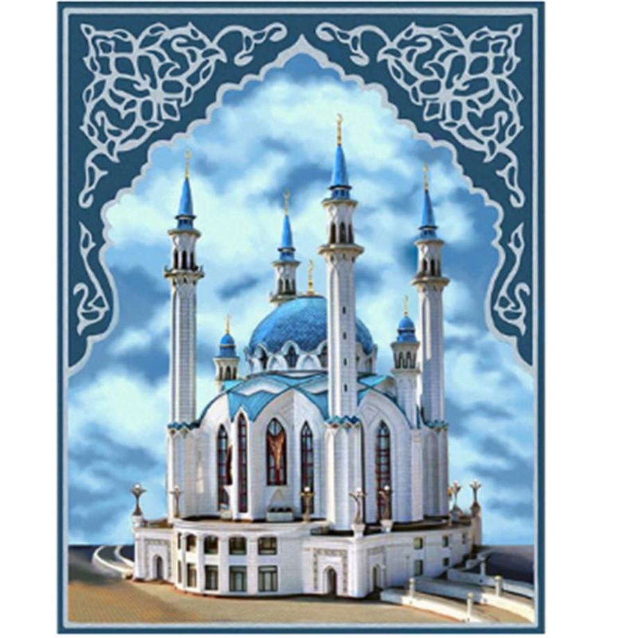 Полный 5D Diy Алмазная картина Арабская архитектура Алмазная вышивка Наборы для вышивки крестом Домашний декор Подарок ручной работы