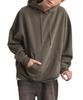 WEGO Large Khaki Pullover Oversized Plus Perfect Gift for and Available Men's Fleece-Lined Hoodie, Sweatshirt, Silhouette, Loungewear, Loungewear,
