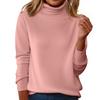 Women's Slim Fit Temperament Wool Long Sleeve Seamless Turtleneck Sweater