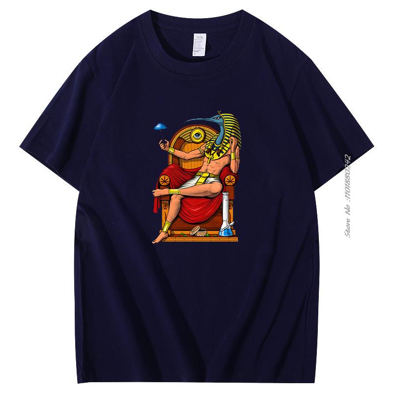 Classic Pharaoh Graphic T Shirts Unisex Cotton T Shirt Shortsleev Fashion Print Tops Summer Harajuku Streetwear Mens Clothes