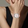 Casio 50 метров водонепроницаемость элегантный кварцевый механизм кожаный ремешок японские и корейские часы женские часы серебристый циферблат LTP-E306L-4A